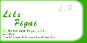 lili pigai business card